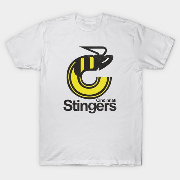 Defunct Cincinnati Stingers Hockey T-Shirt by LocalZonly